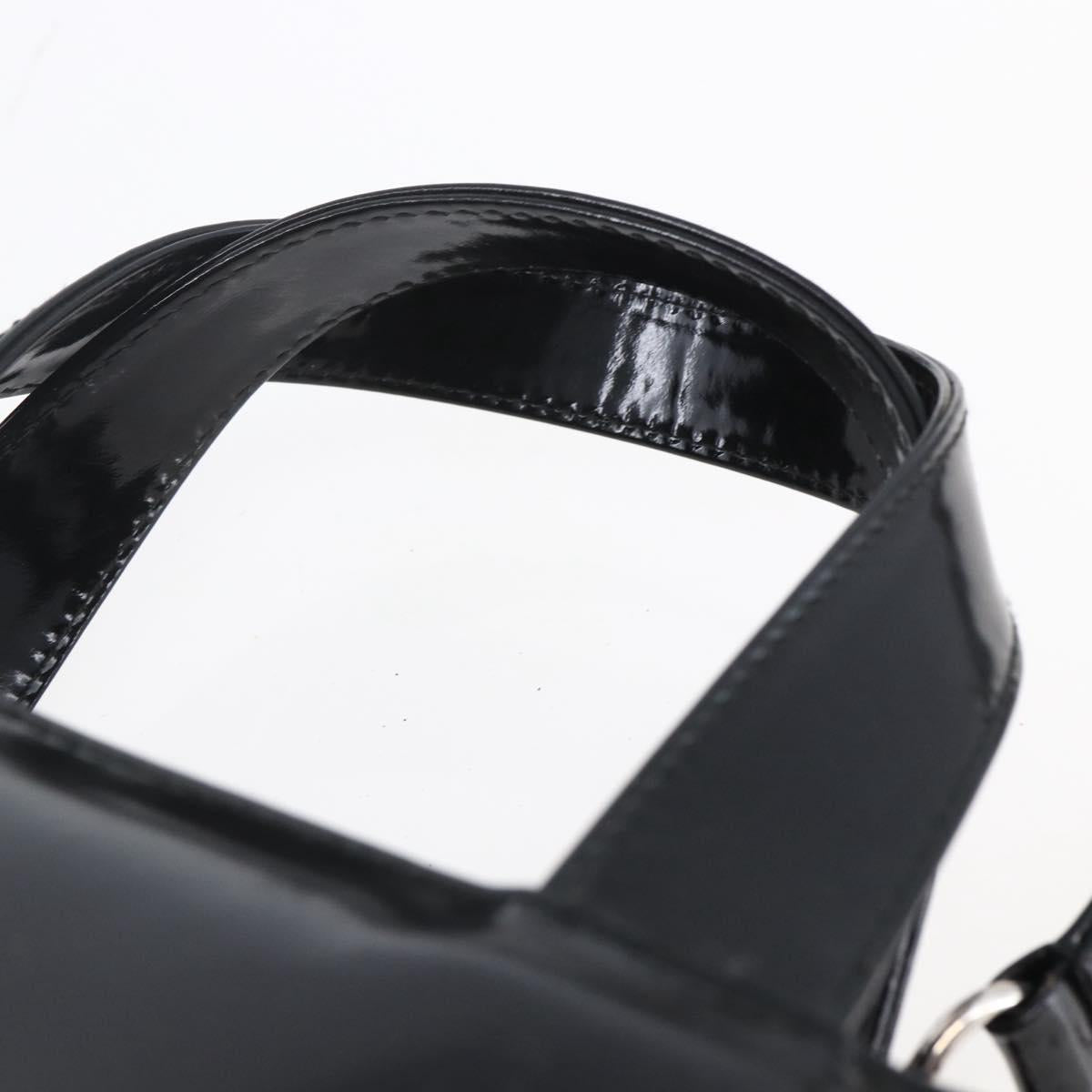 GUCCI Soho Hand Bag Patent leather Black 000 1013 0504 Auth bs30758