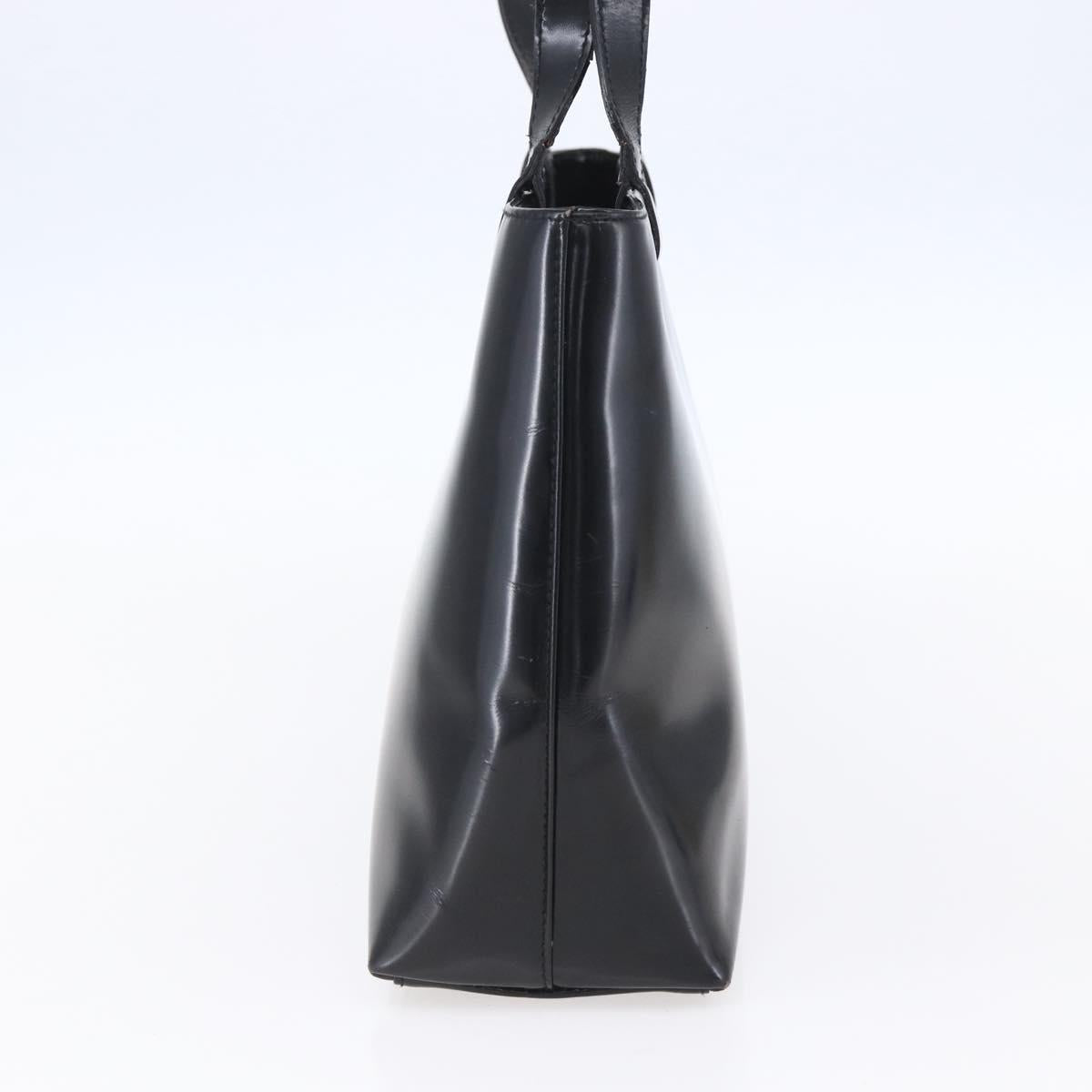 GUCCI Shoulder Bag Patent leather Black Gold 002 2058 0480 0 Auth bs30759