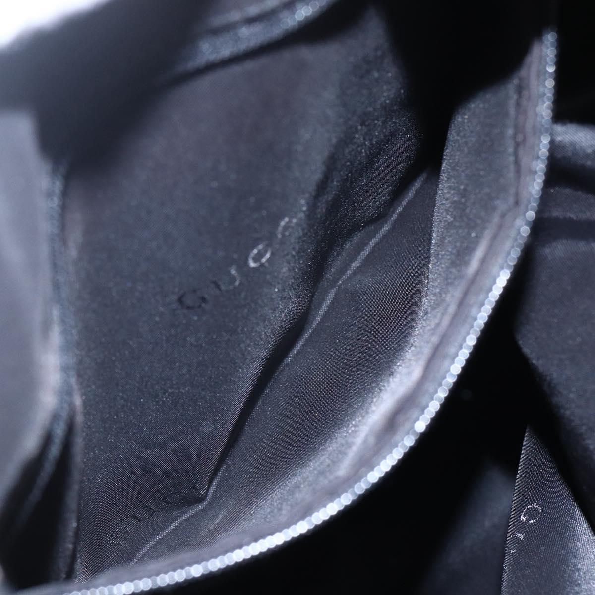 GUCCI Shoulder Bag Nylon Black Silver 001 3341 Auth bs30761
