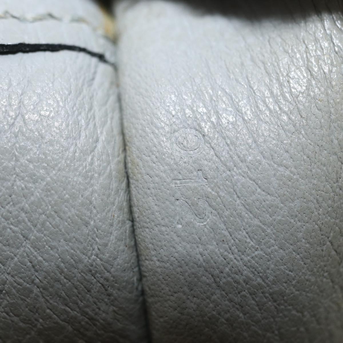 HERMES Zip Tablet Clutch Bag Epsom Gray Auth bs30803