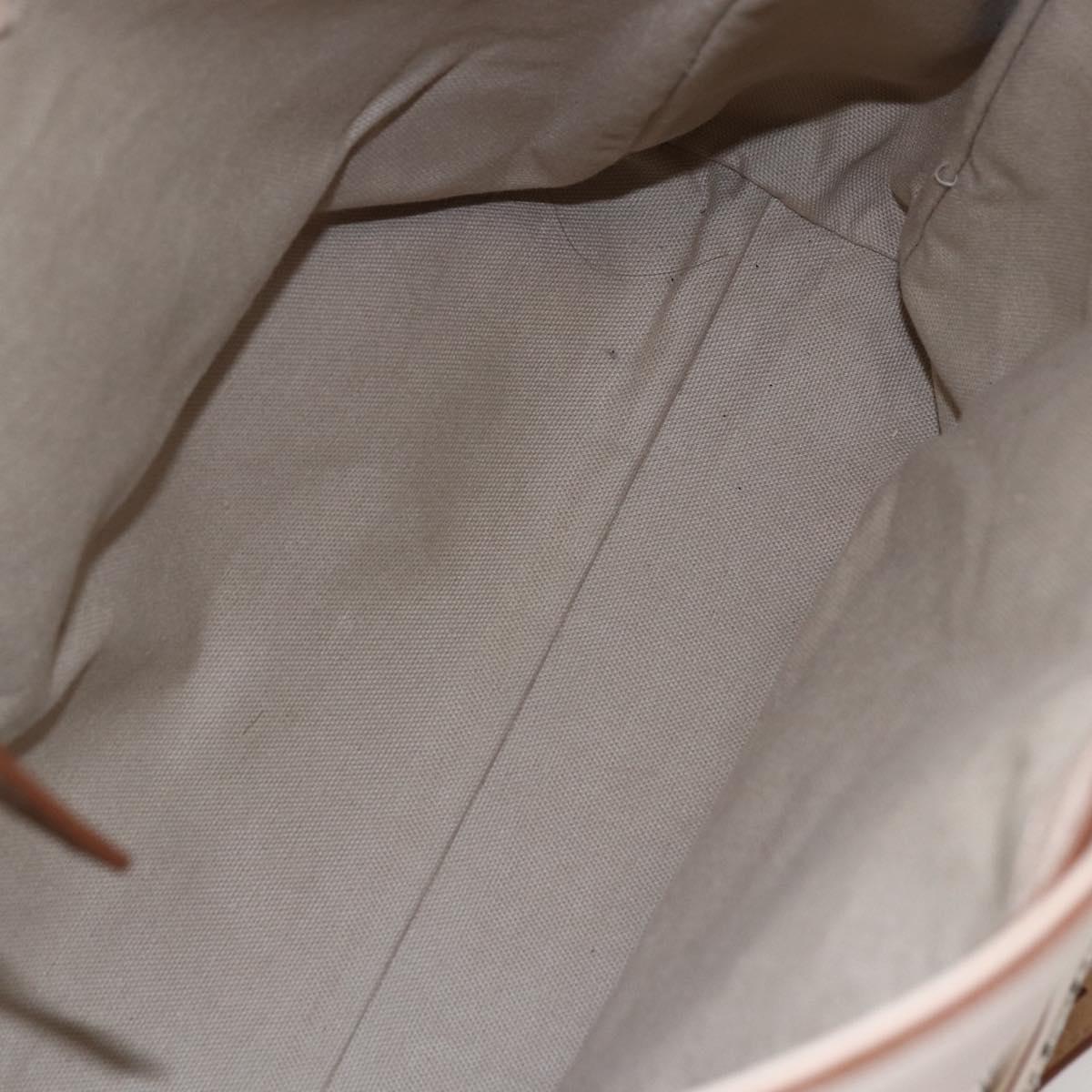 GIVENCHY Hand Bag Leather 2way Baby Blue Silver Auth bs30809