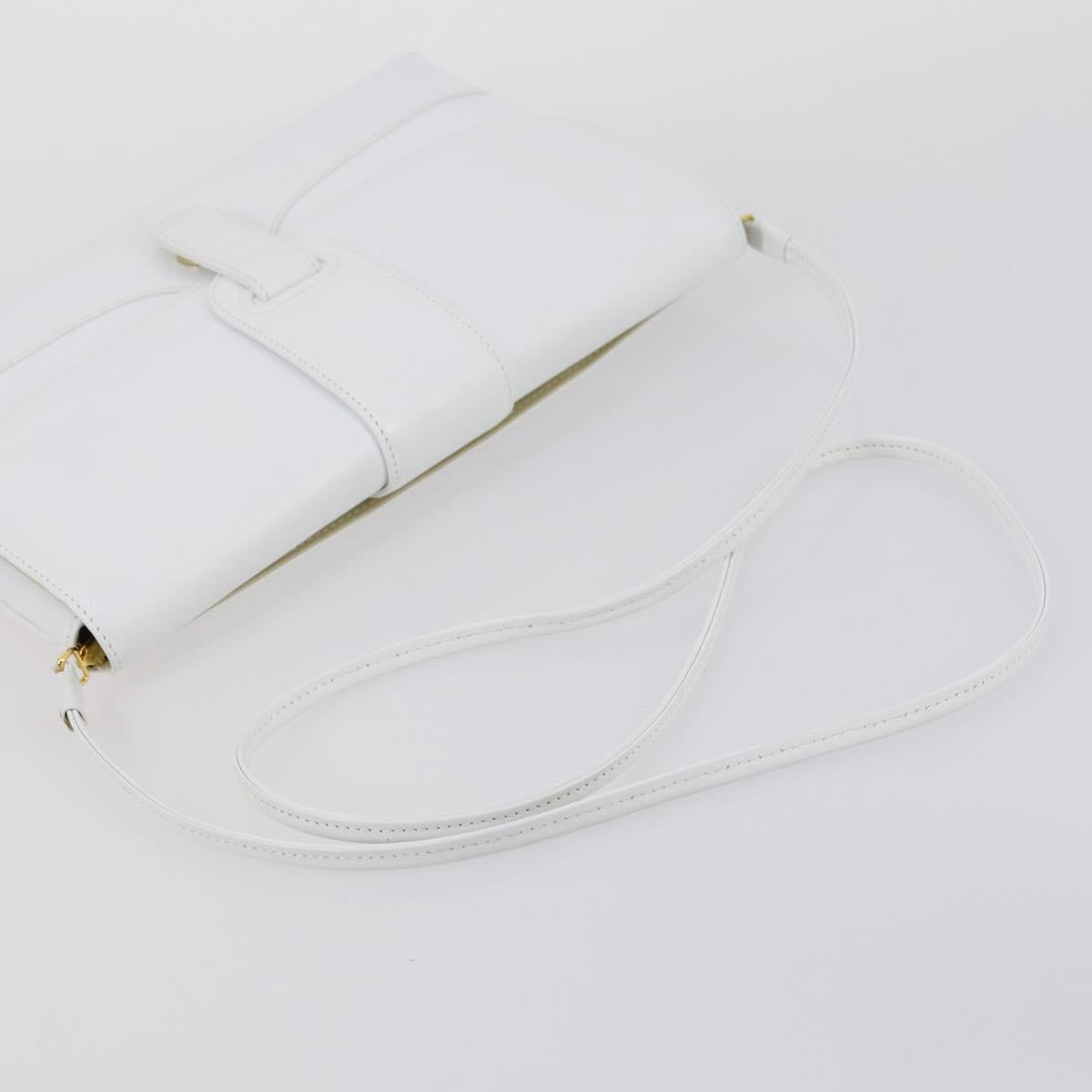 GIVENCHY Shoulder Bag Leather 3 Set Black White Auth bs30810