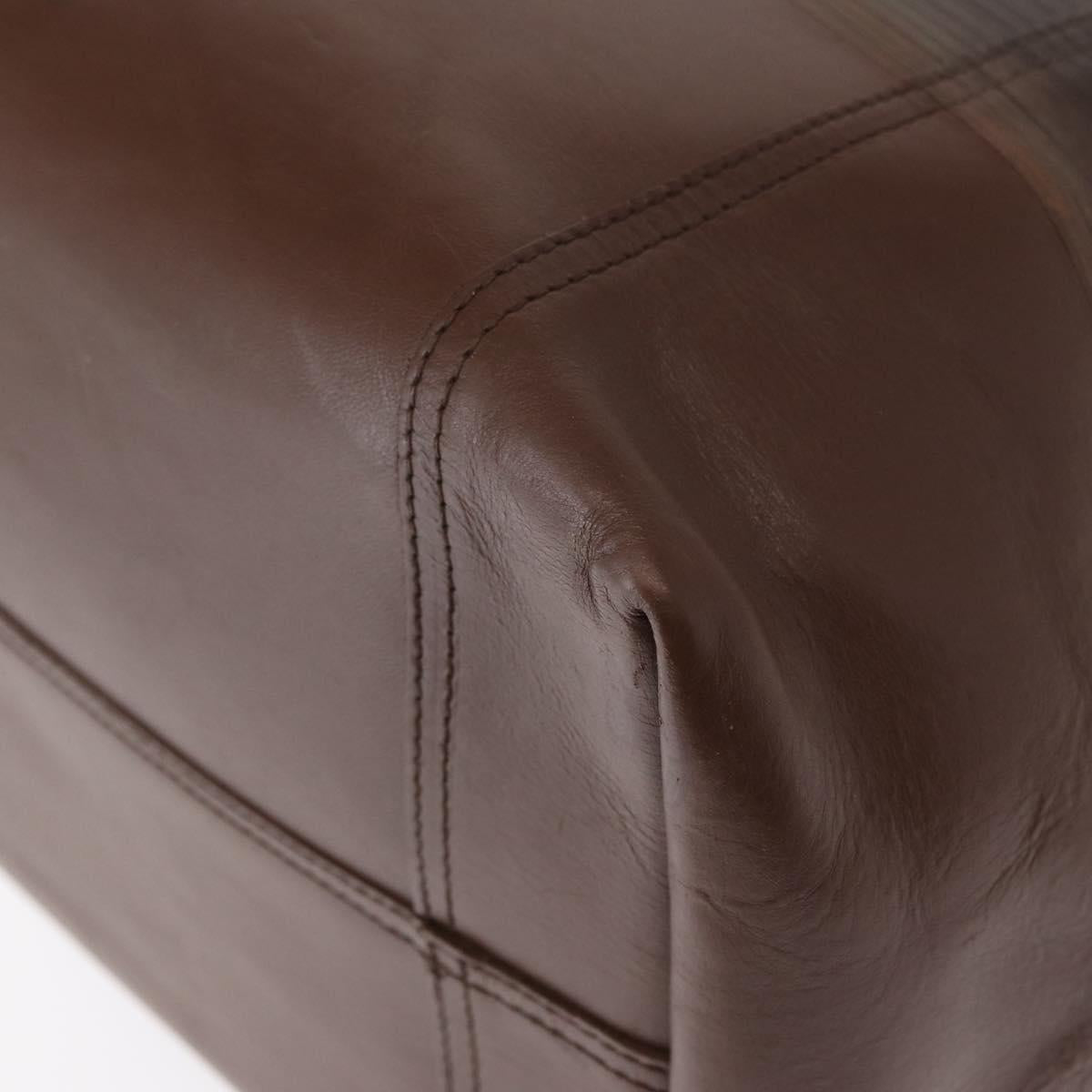 BOTTEGA VENETA INTRECCIATO Hand Bag Leather Khaki Auth bs30818