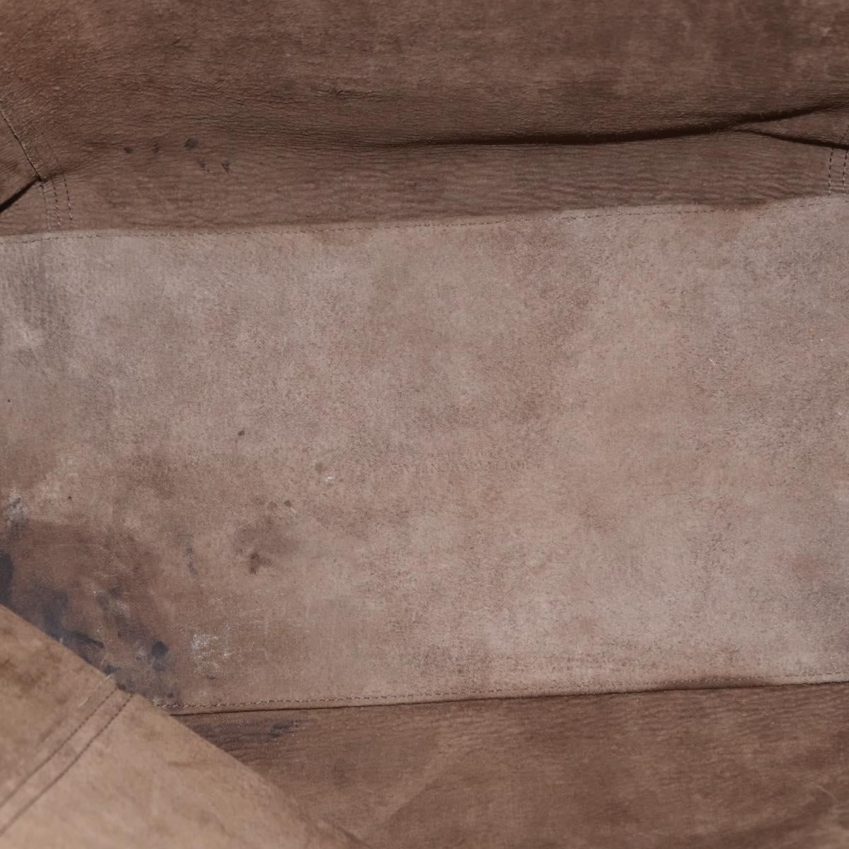 BOTTEGA VENETA INTRECCIATO Hand Bag Leather Khaki Auth bs30818