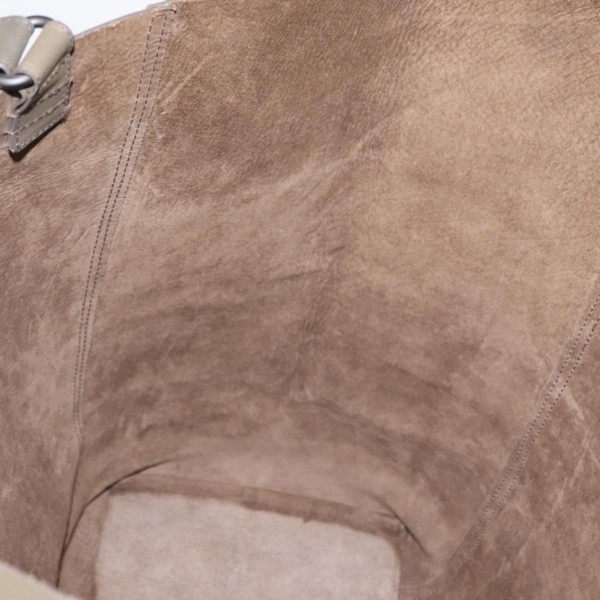 BOTTEGA VENETA INTRECCIATO Hand Bag Leather Khaki Auth bs30818