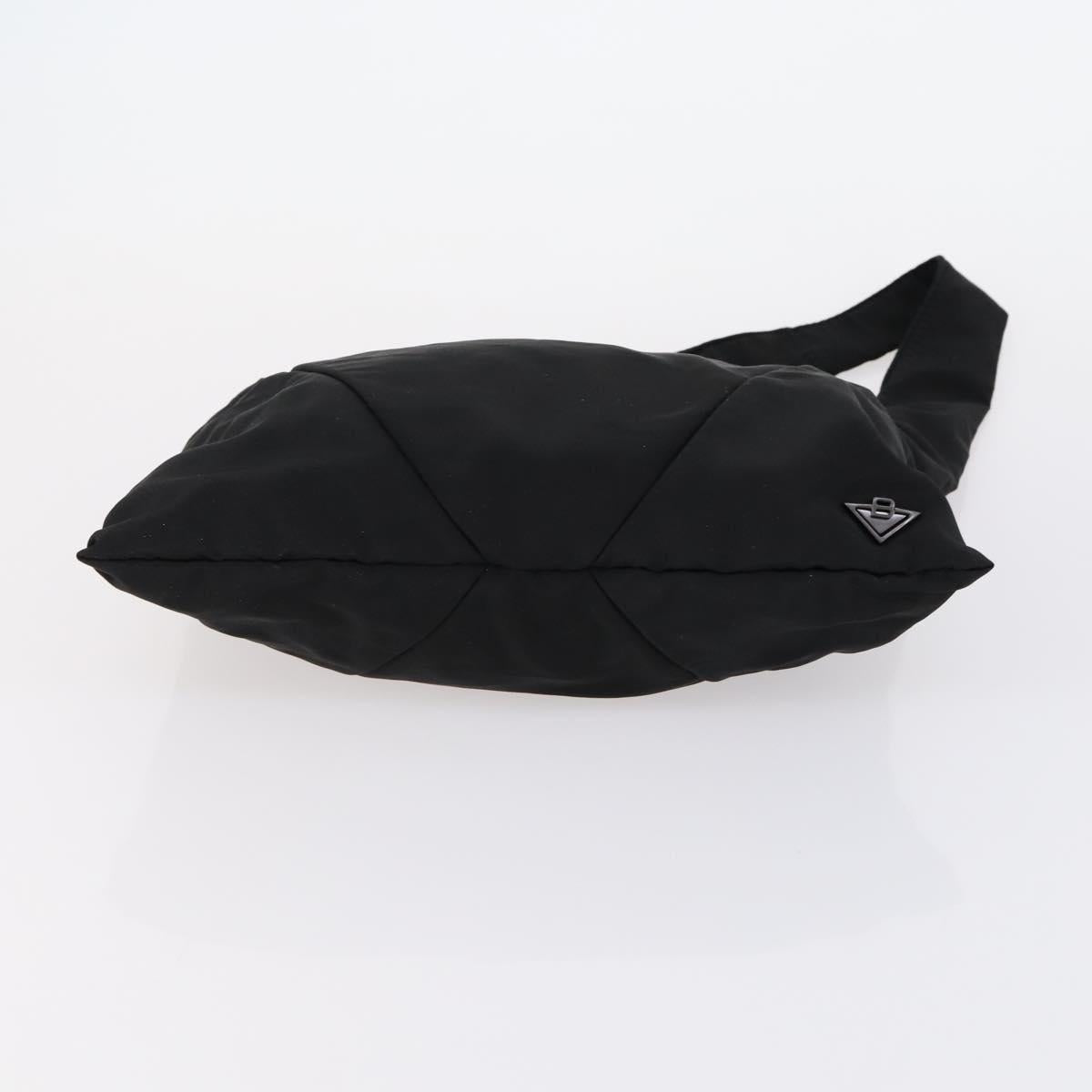 BOTTEGA VENETA Hand Bag Nylon Satin 2 Set Black Auth bs30819