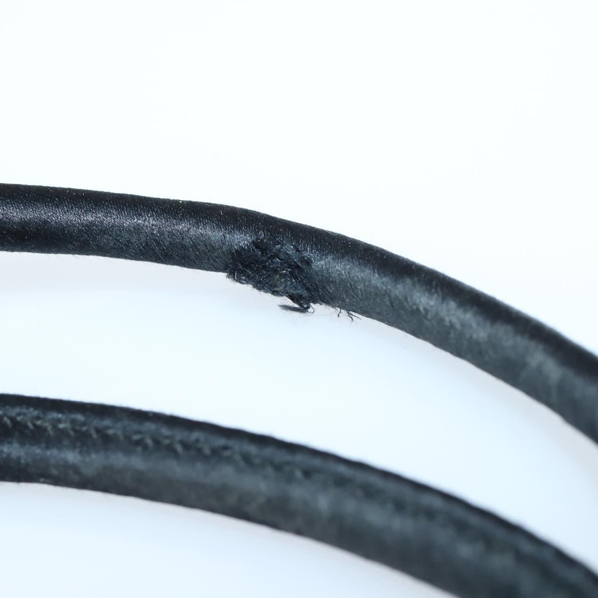 BOTTEGA VENETA Hand Bag Nylon Satin 2 Set Black Auth bs30819