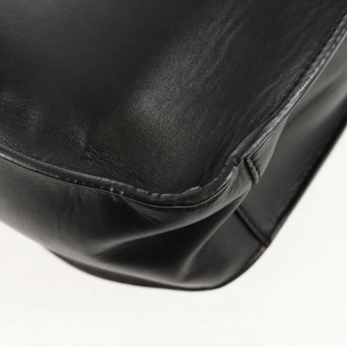 Stella MacCartney Shoulder Bag polyester Black Gold 700073 Auth bs30828