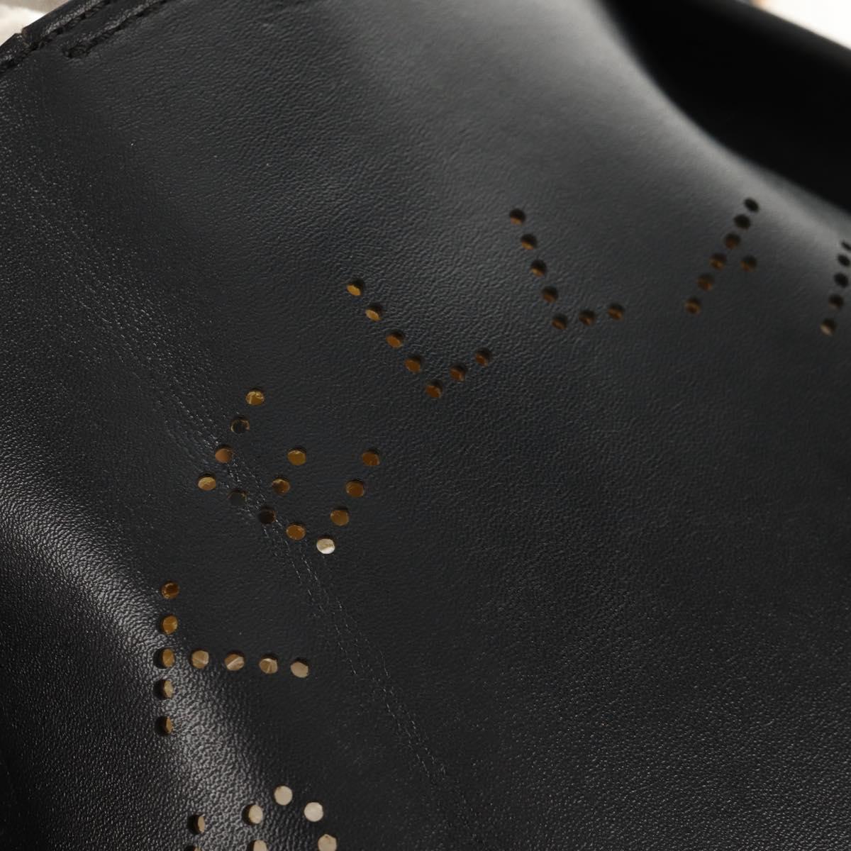 Stella MacCartney Shoulder Bag polyester Black Gold 700073 Auth bs30828