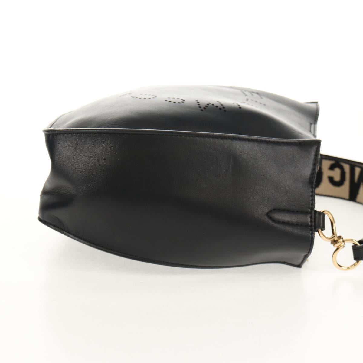 Stella MacCartney Shoulder Bag polyester Black Gold 700073 Auth bs30828