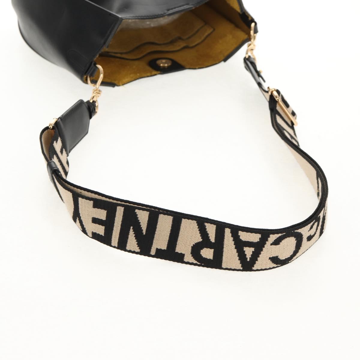 Stella MacCartney Shoulder Bag polyester Black Gold 700073 Auth bs30828