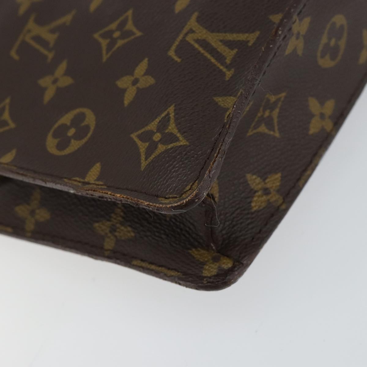 LOUIS VUITTON Monogram Porte Documents Senatur Briefcase M53335 LV Auth bs30830