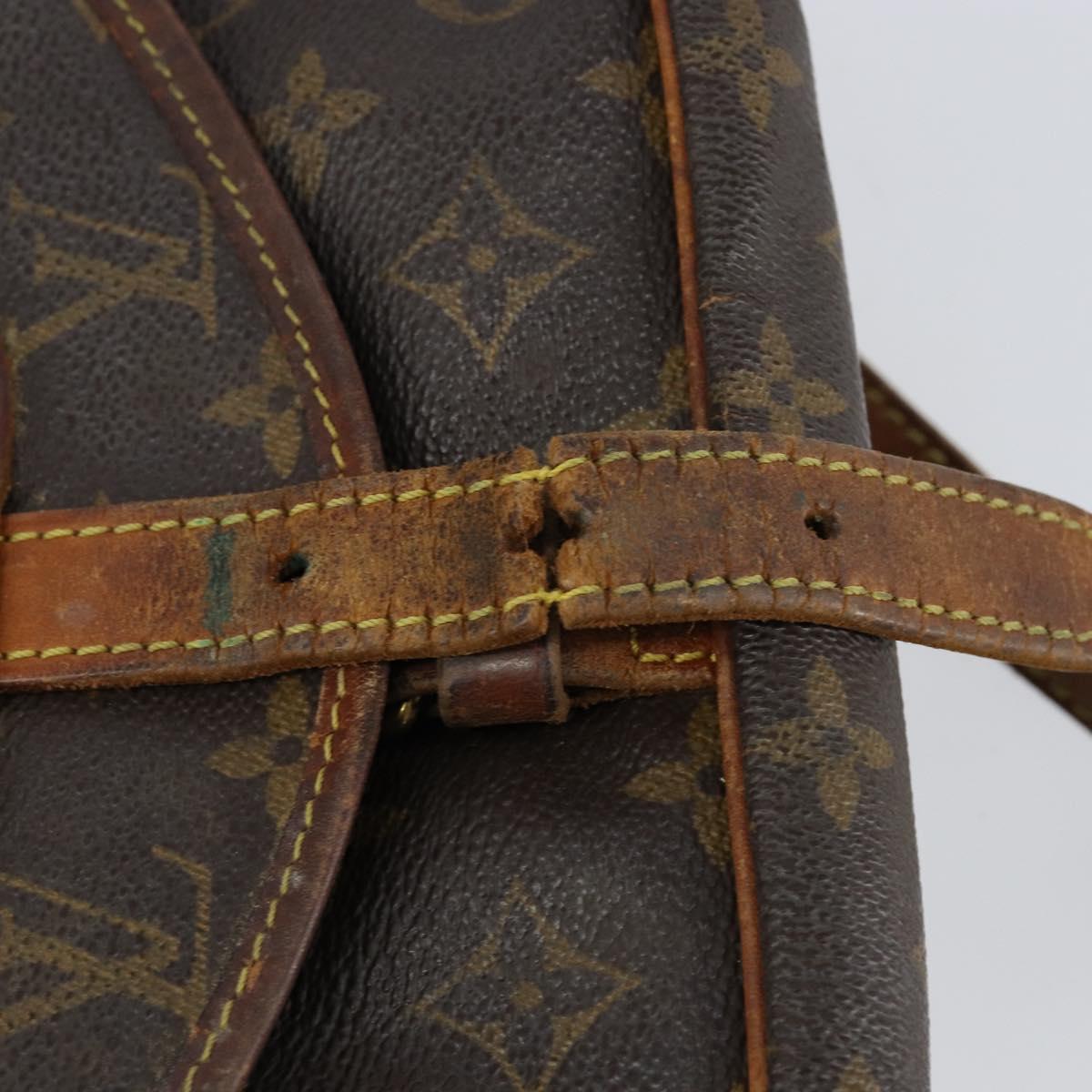 LOUIS VUITTON Monogram Saumur 30 Shoulder Bag M42256 LV Auth bs30834