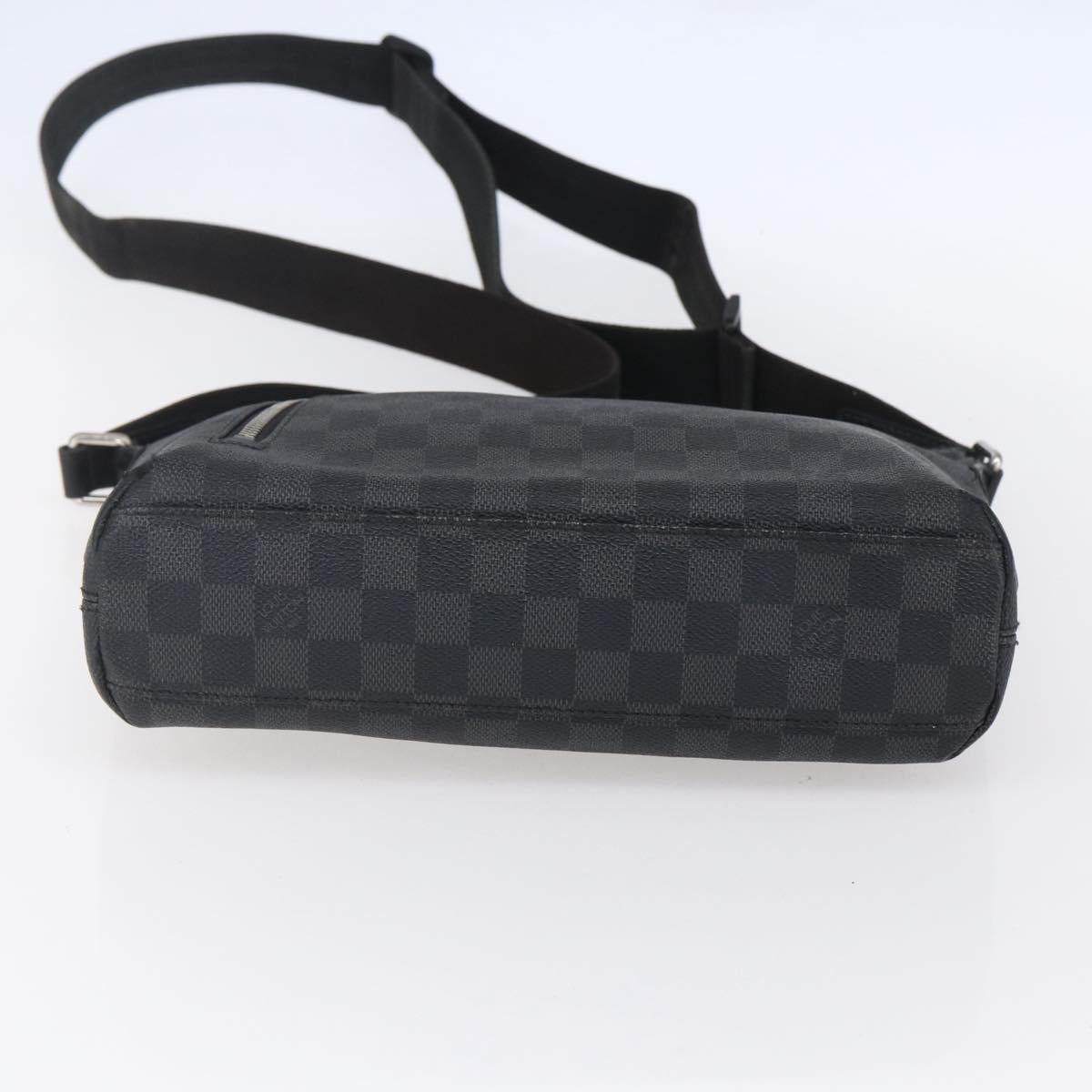 LOUIS VUITTON Damier Graphite Mick PM Shoulder Bag N40003 LV Auth bs30837