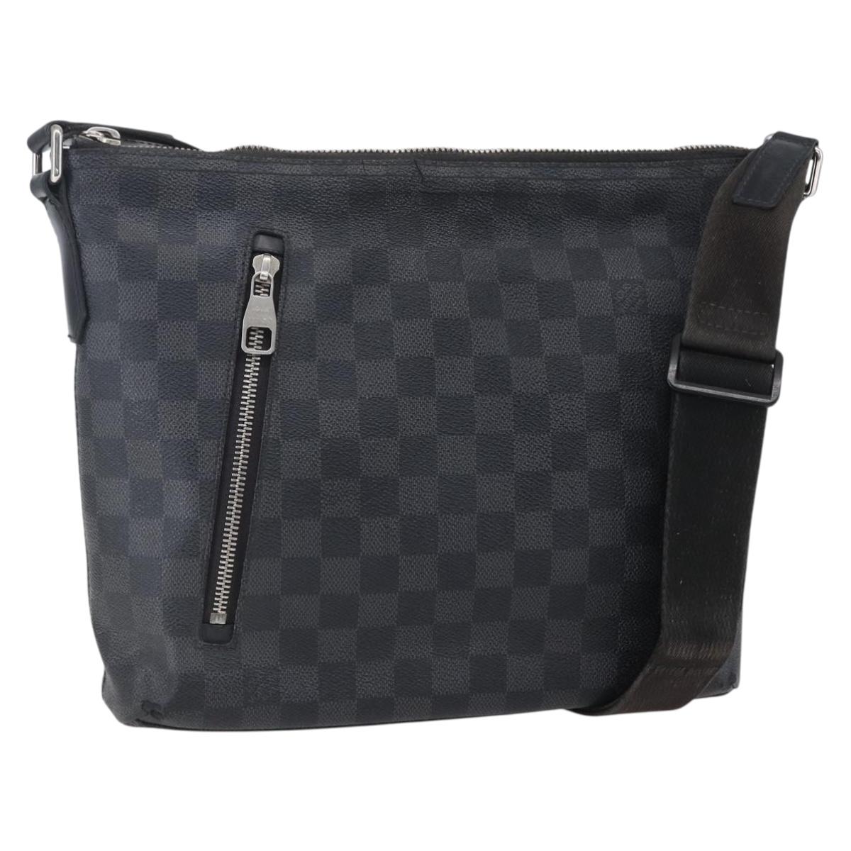 LOUIS VUITTON Damier Graphite Mick PM Shoulder Bag N40003 LV Auth bs30837