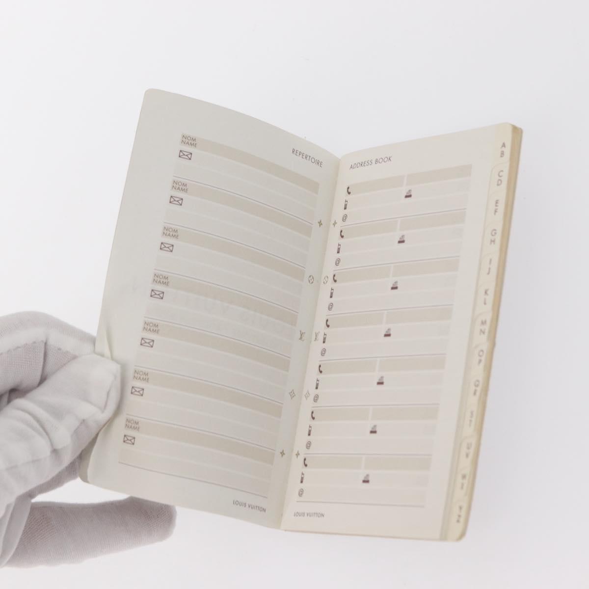 LOUIS VUITTON Monogram T&B Agenda PM Day Planner Cover R21039 LV Auth bs30842