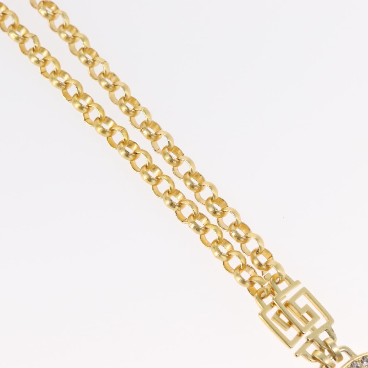 VERSACE Medusa Necklace metal Gold Auth bs30845