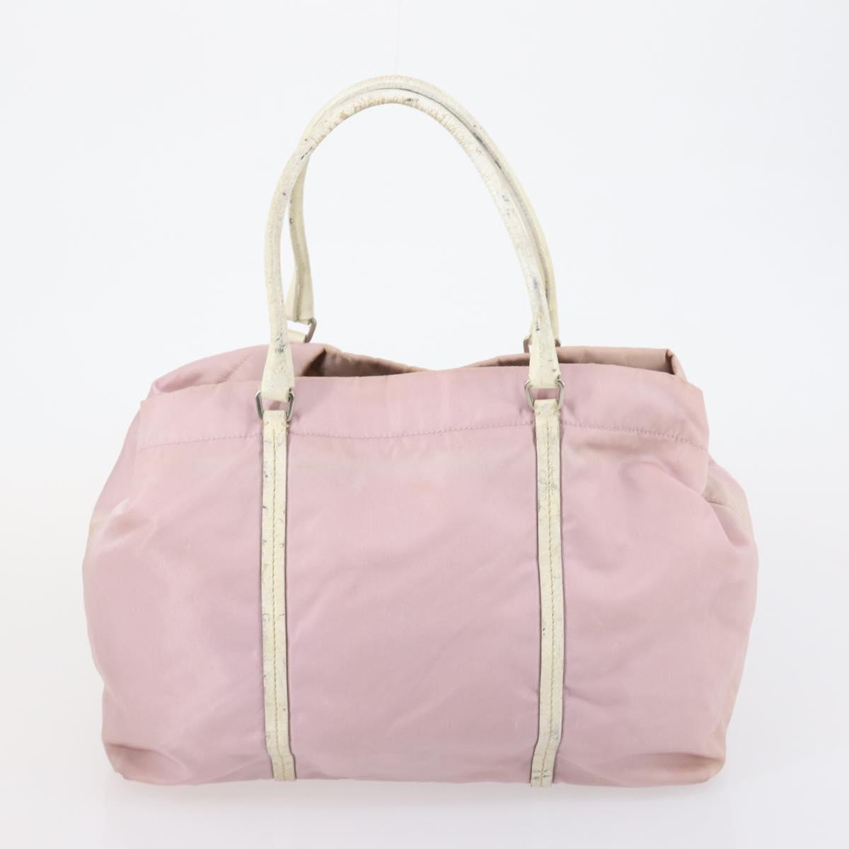 PRADA Hand Bag Nylon 3 Set Black Green pink Auth bs30847