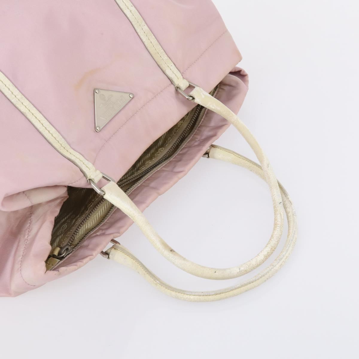 PRADA Hand Bag Nylon 3 Set Black Green pink Auth bs30847