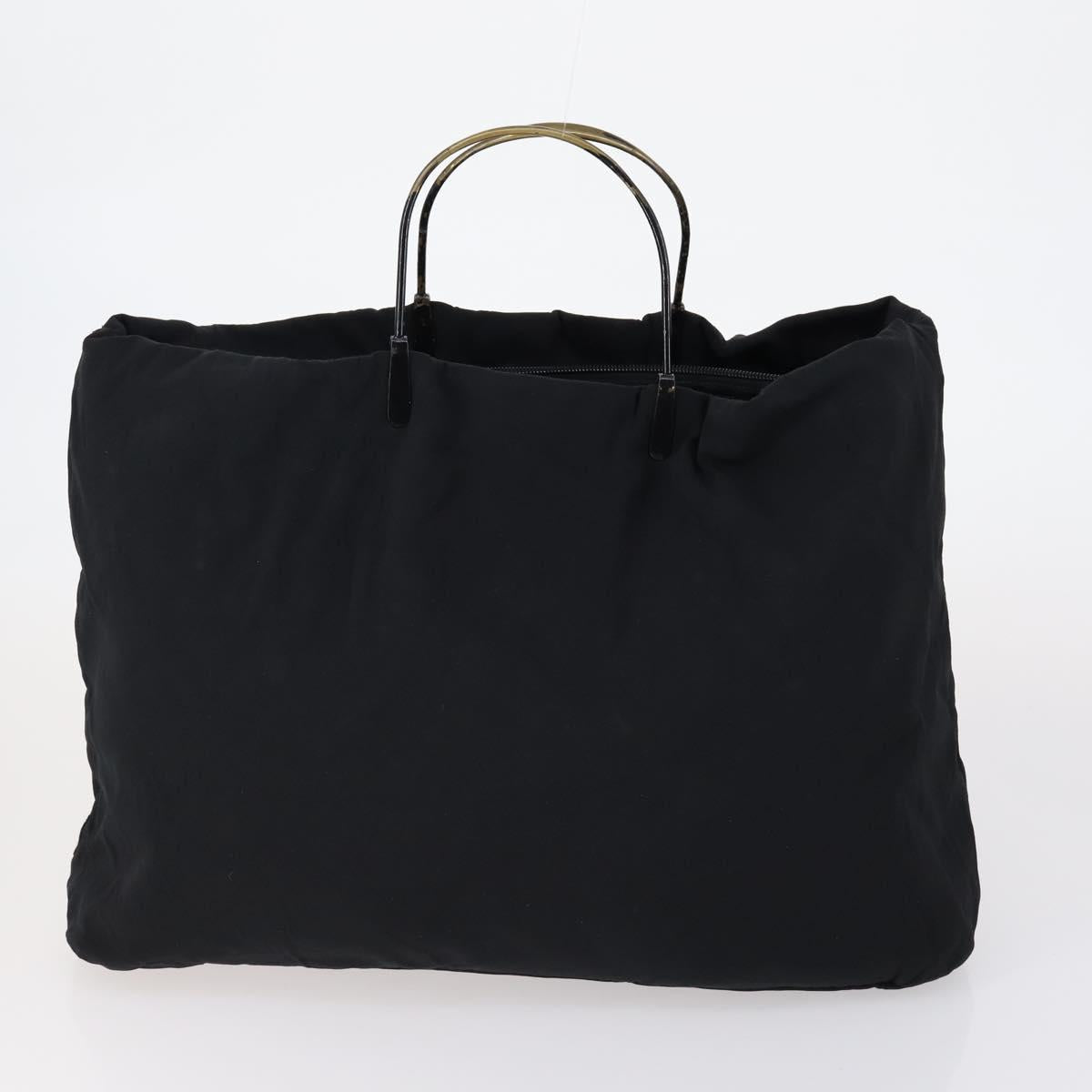 PRADA Hand Bag Nylon 3 Set Black Green pink Auth bs30847