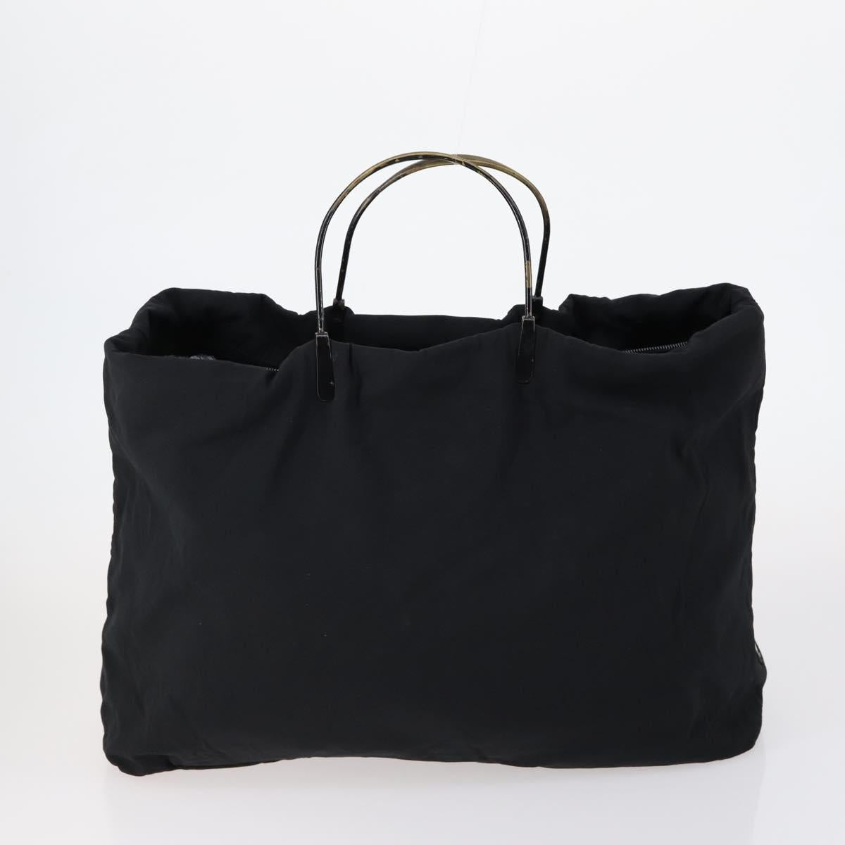 PRADA Hand Bag Nylon 3 Set Black Green pink Auth bs30847