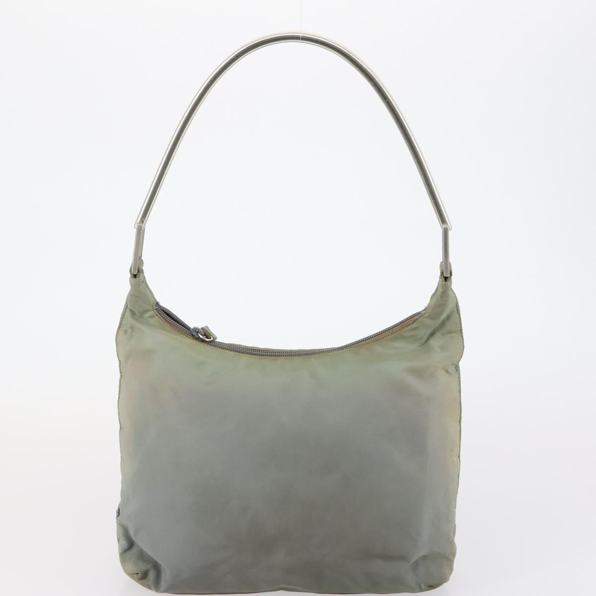 PRADA Hand Bag Nylon 3 Set Black Green pink Auth bs30847