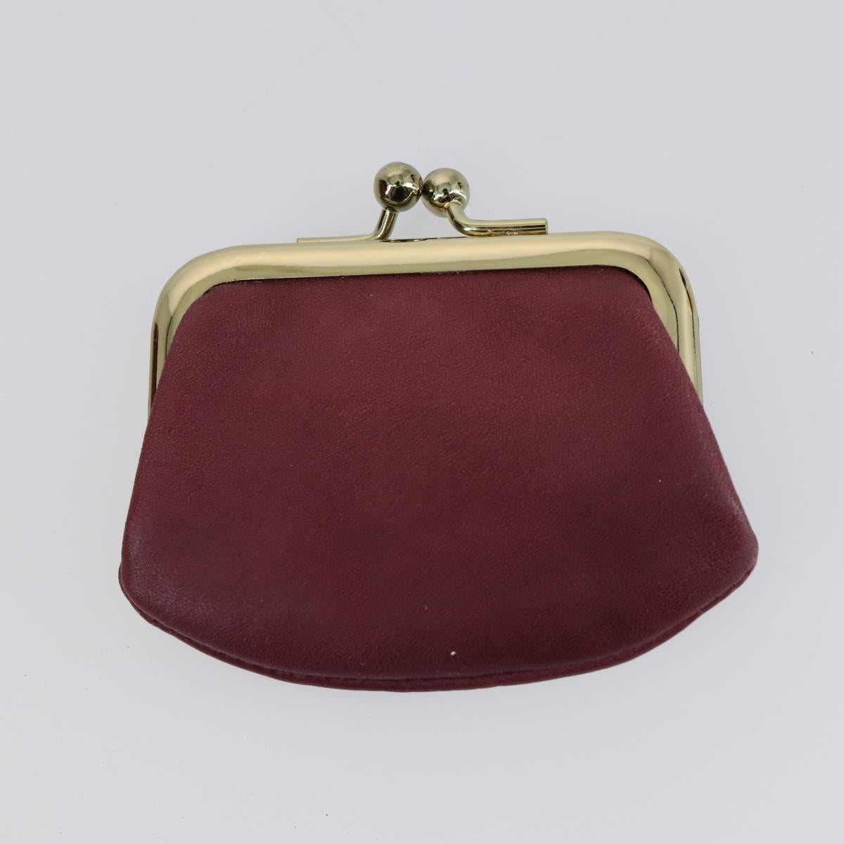 VALENTINO Hand Bag Leather Suede 3 Set Red Brown Auth bs30849