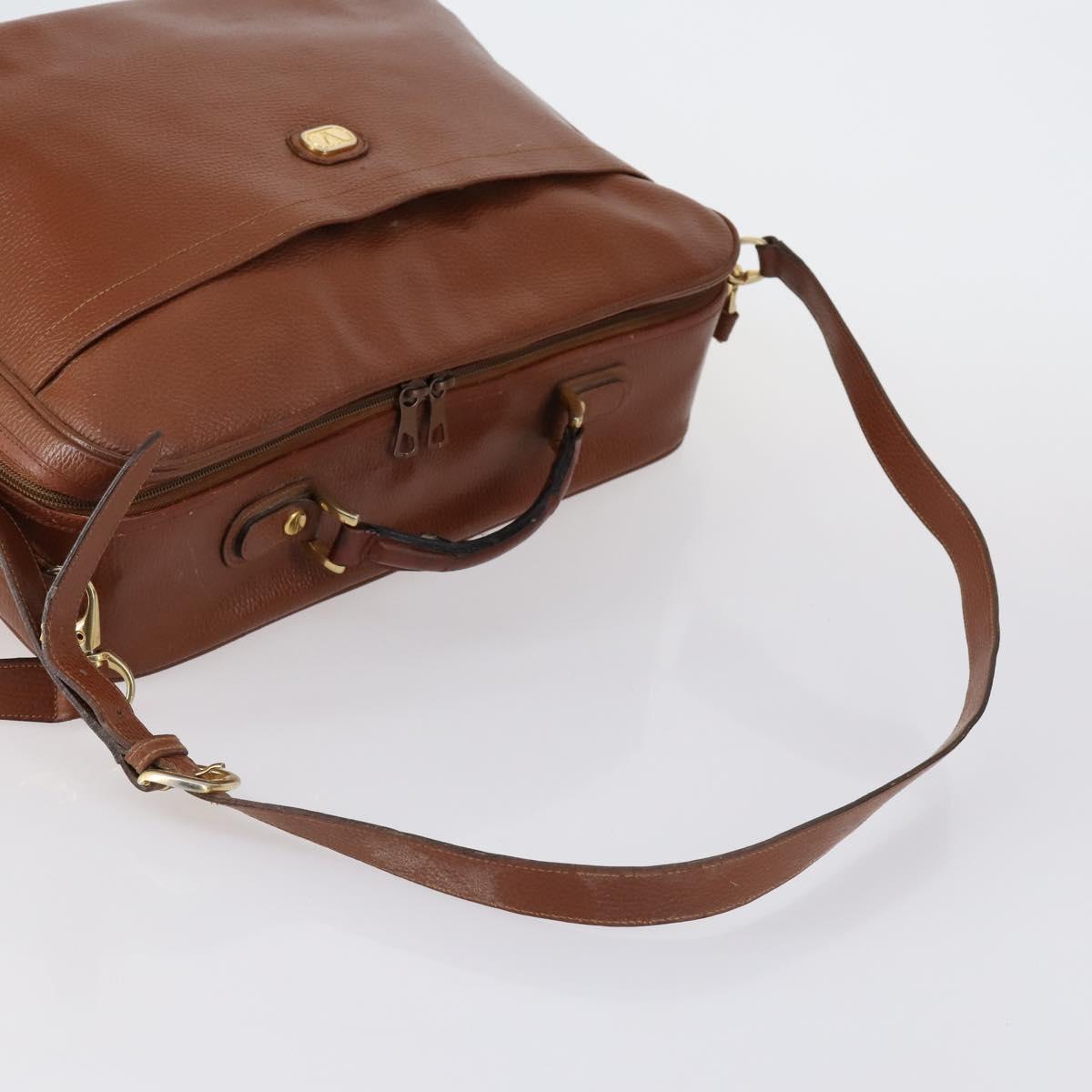 VALENTINO Hand Bag Leather Suede 3 Set Red Brown Auth bs30849