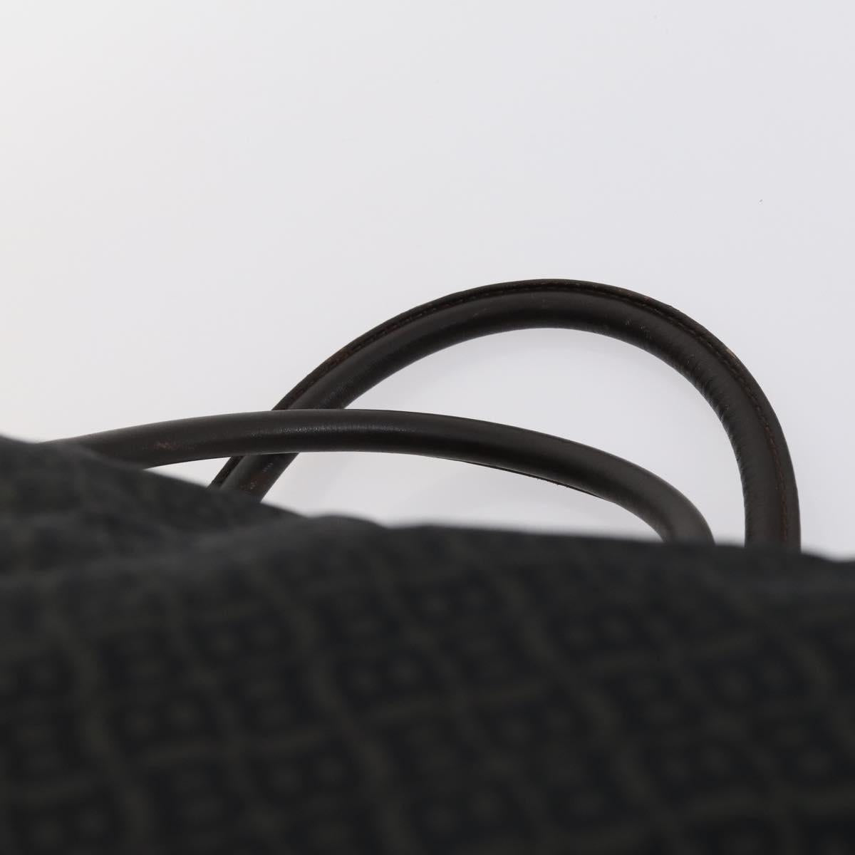 BALLY Boston Bag Leather Nylon 2 Set Black Auth bs30850