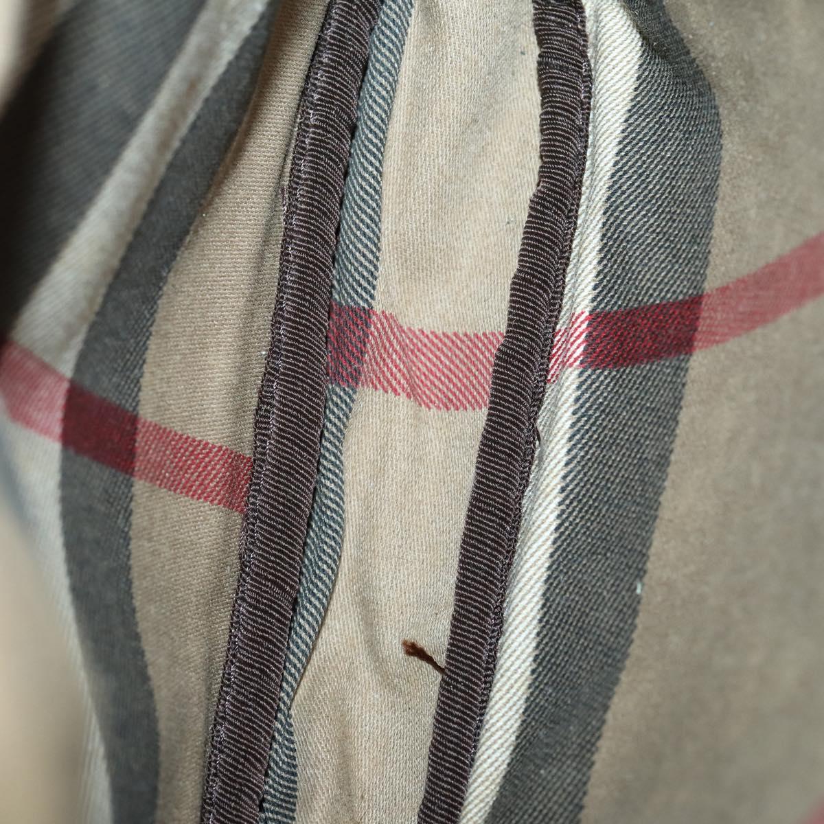 Burberrys Nova Check Shoulder Bag Nylon Leather 3 Set Beige Brown Auth bs30853