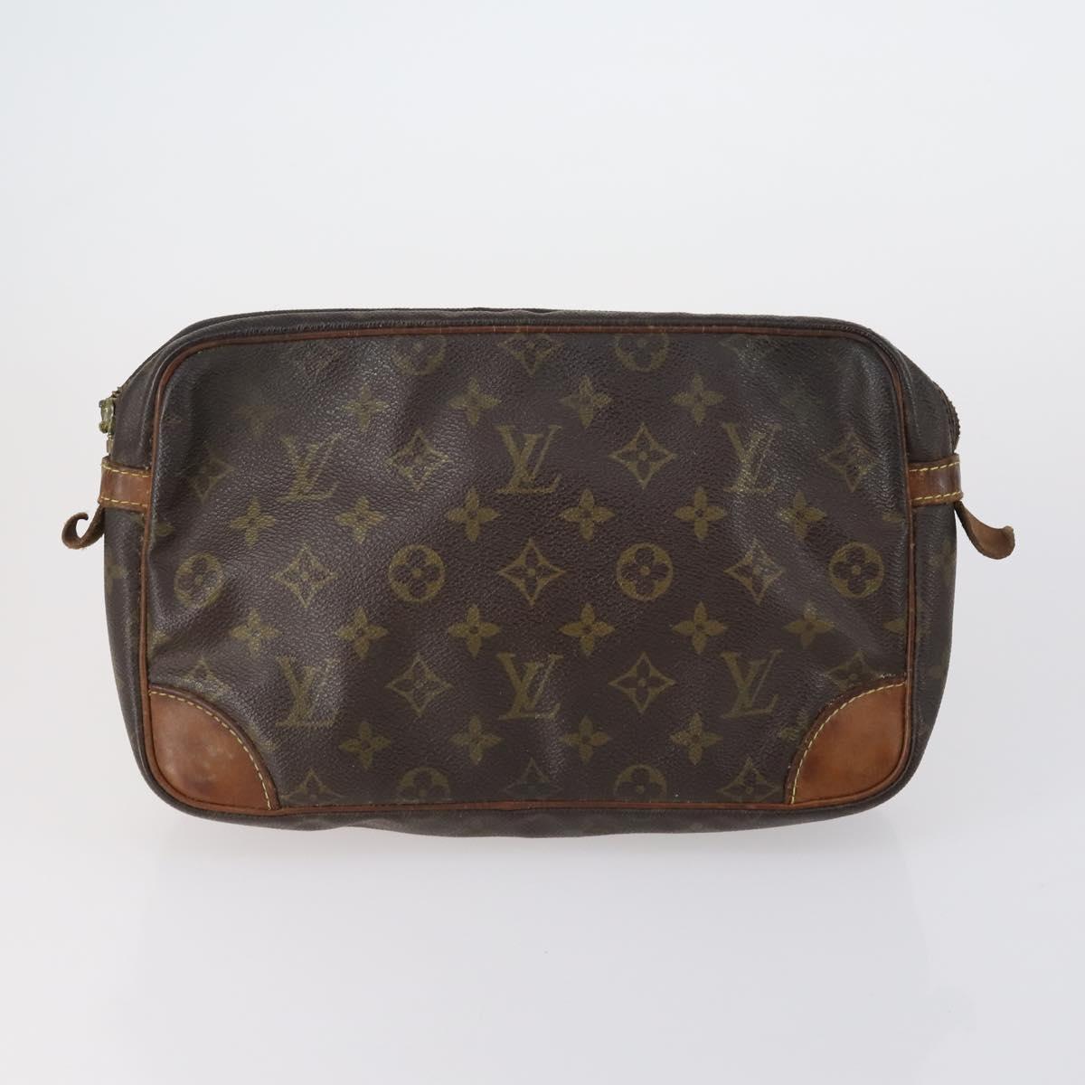 LOUIS VUITTON Monogram Clutch Bag 3 Set LV Auth bs30855