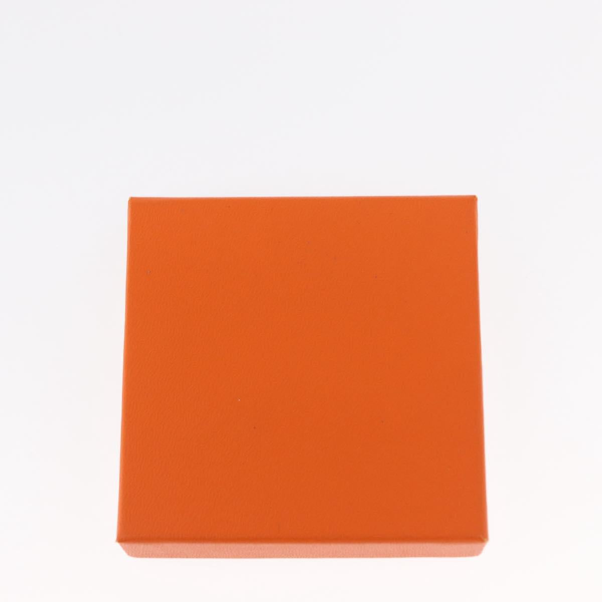 HERMES Charm Metal Leather 3 Set Red Gold Silver Auth bs30857