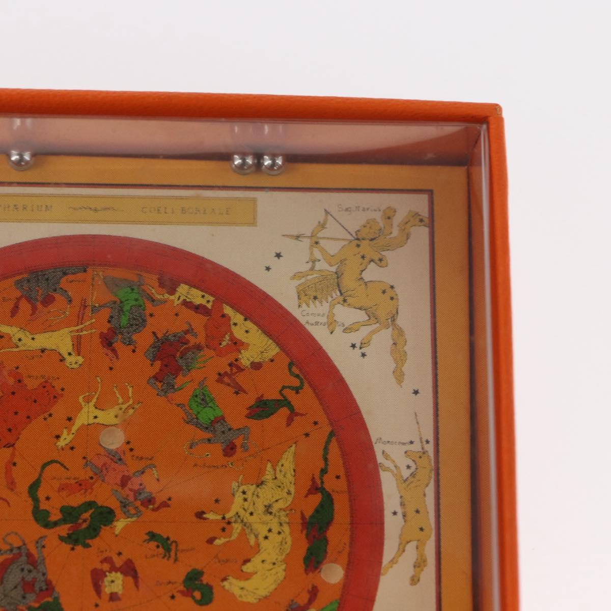 HERMES Charm Metal Leather 3 Set Red Gold Silver Auth bs30857