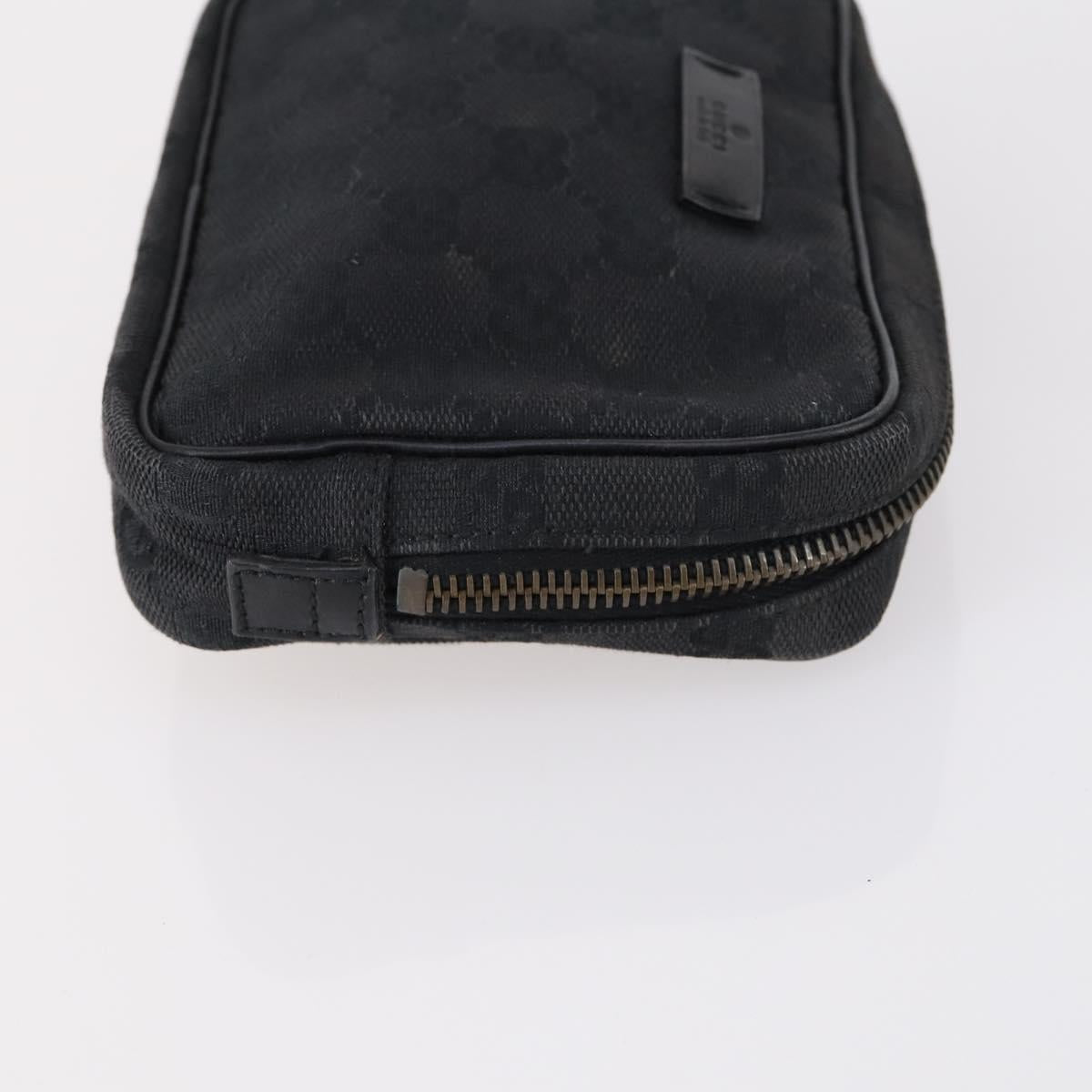 GUCCI GG Canvas Supreme Pouch 3 Set Pink Black beige Auth bs30861