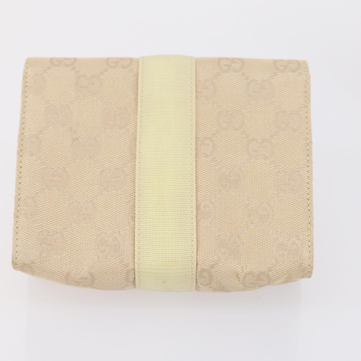 GUCCI GG Canvas Supreme Pouch 3 Set Pink Black beige Auth bs30861