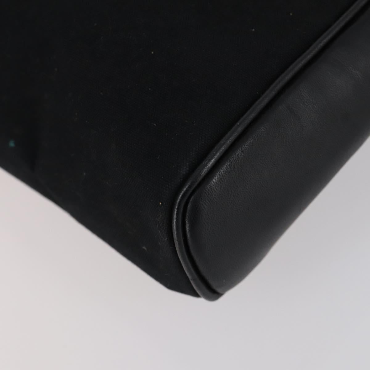 SAINT LAURENT Clutch Bag Leather 2 Set Beige Black Auth bs30862