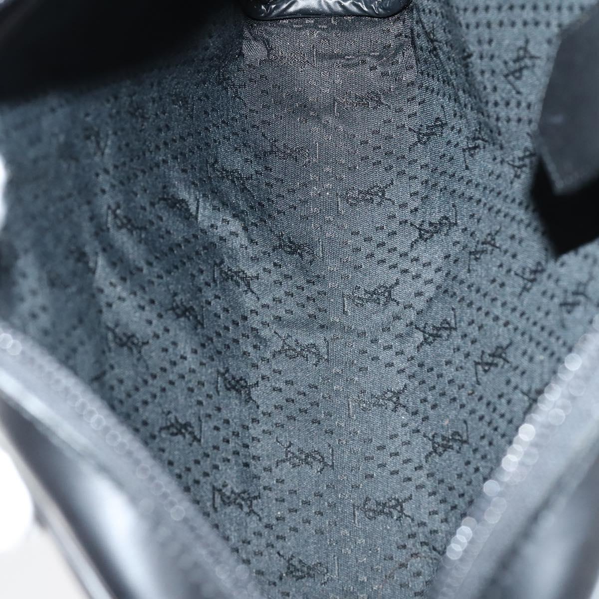 SAINT LAURENT Clutch Bag Leather 2 Set Beige Black Auth bs30862