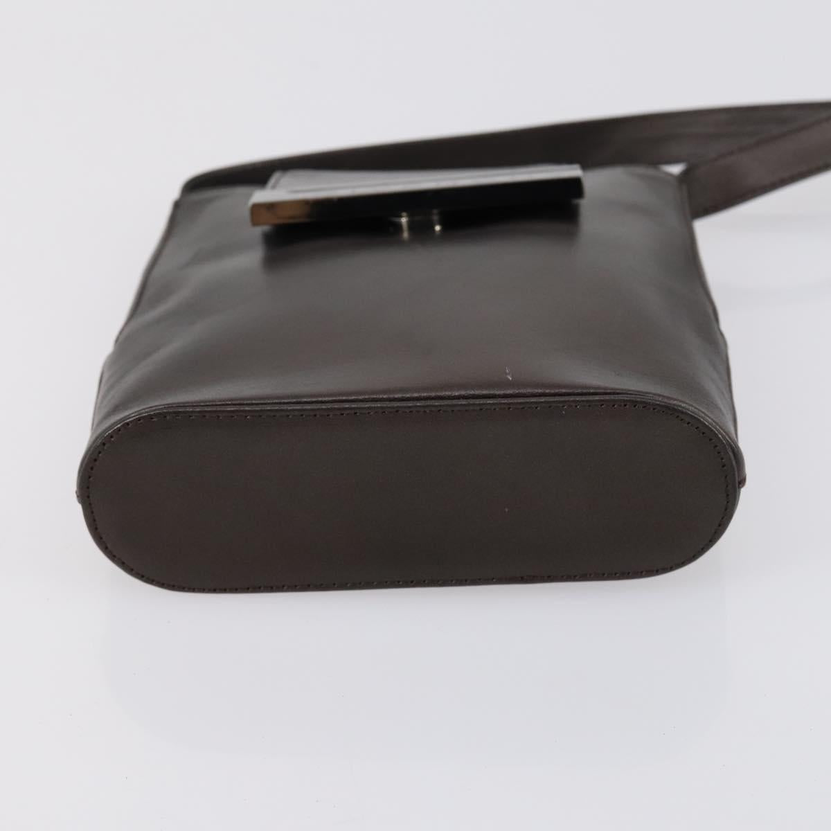 GIVENCHY Clutch Bag Leather 4 Set Red Black Auth bs30863