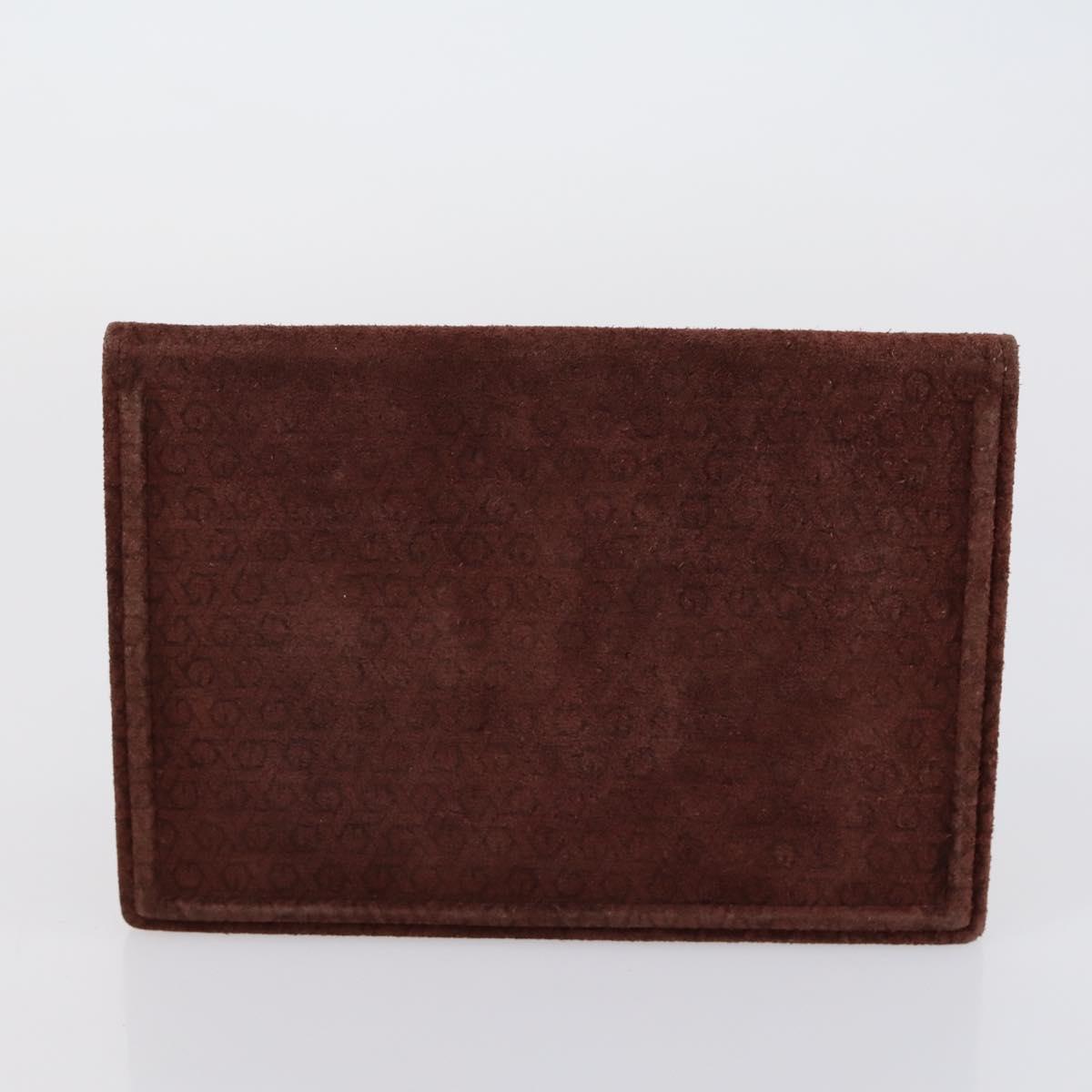 GIVENCHY Clutch Bag Leather 4 Set Red Black Auth bs30863