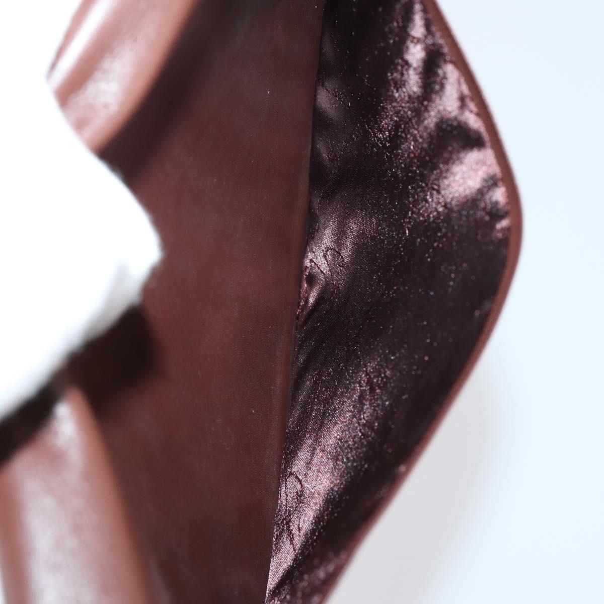 GIVENCHY Clutch Bag Leather 4 Set Red Black Auth bs30863