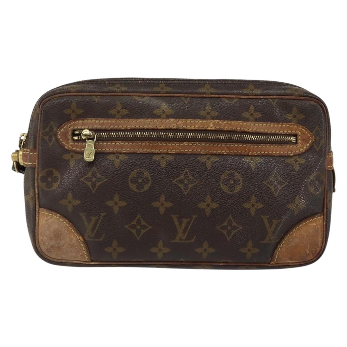 LOUIS VUITTON Monogram Marly Dragonne GM Clutch Bag M51825 LV Auth bs30865