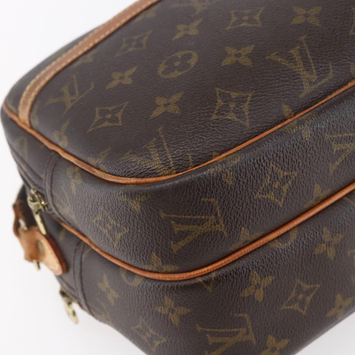 LOUIS VUITTON Monogram Reporter PM Shoulder Bag M45254 LV Auth bs30872