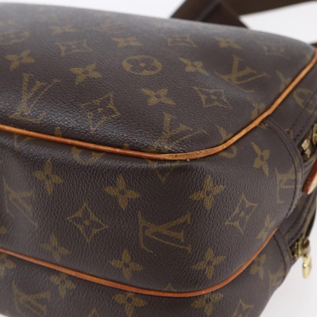 LOUIS VUITTON Monogram Reporter PM Shoulder Bag M45254 LV Auth bs30872