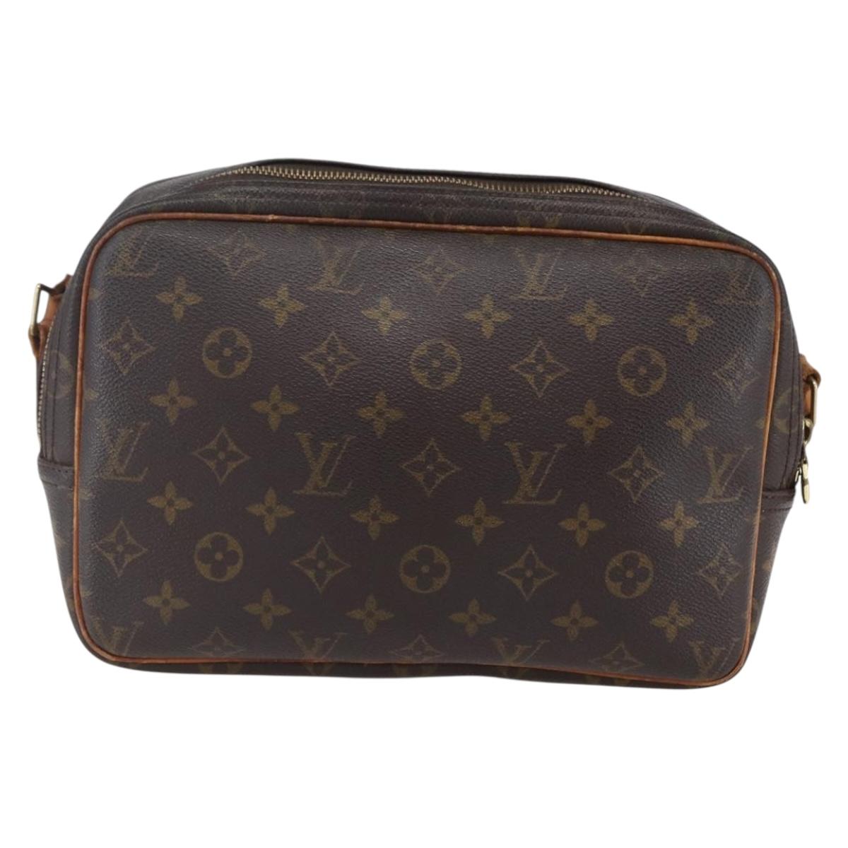 LOUIS VUITTON Monogram Reporter PM Shoulder Bag M45254 LV Auth bs30872