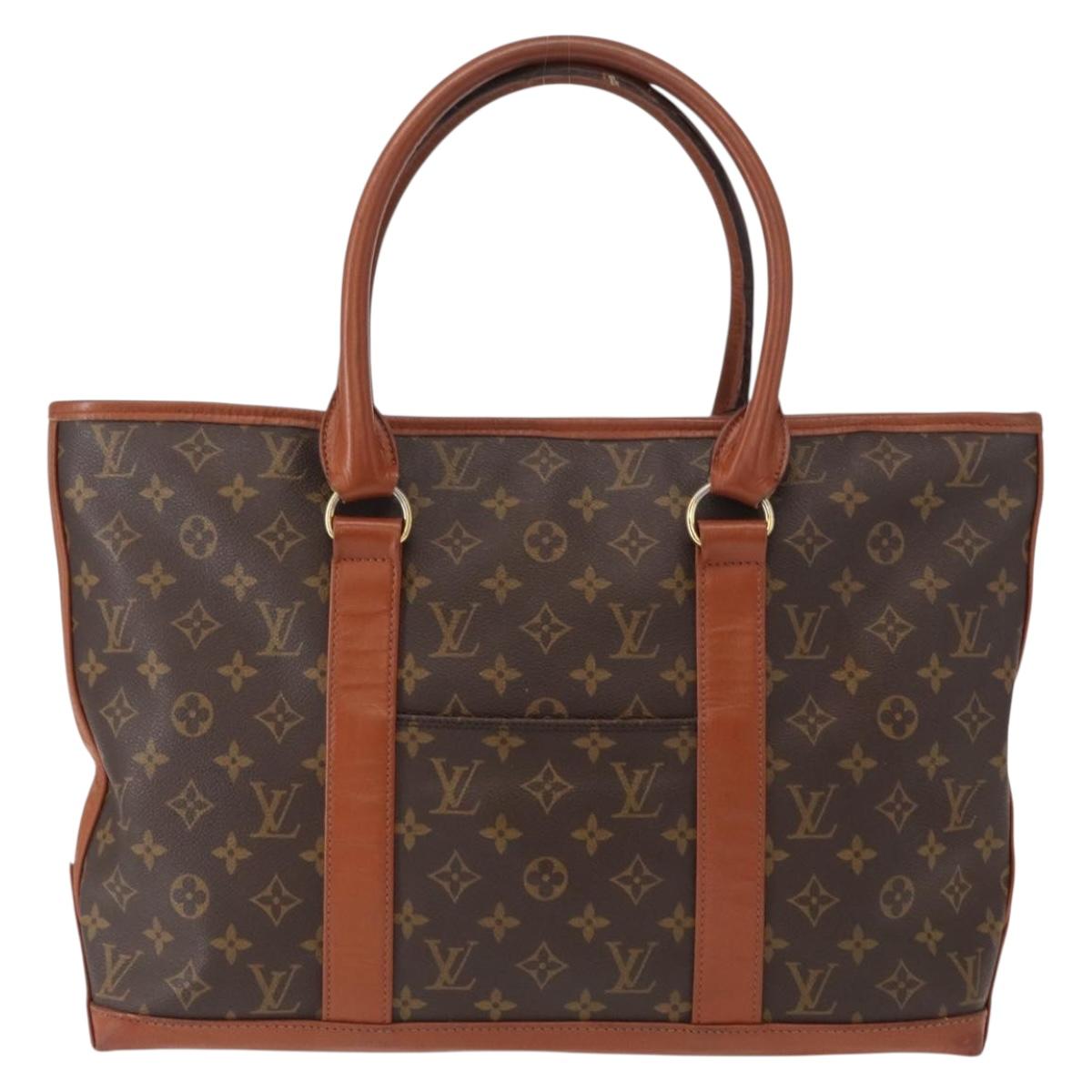 LOUIS VUITTON Monogram Sac Weekend PM Hand Bag M42425 LV Auth bs30876