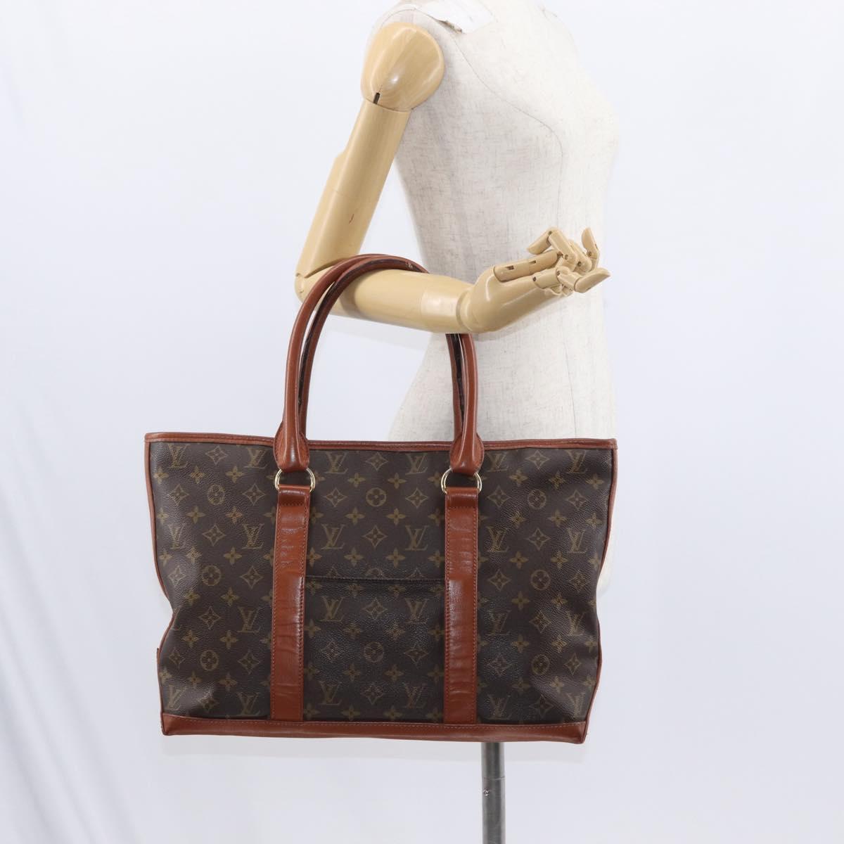 LOUIS VUITTON Monogram Sac Weekend PM Hand Bag M42425 LV Auth bs30876