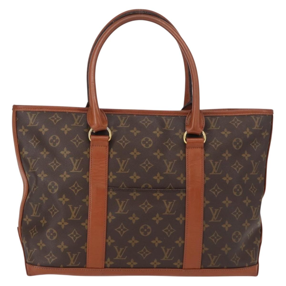 LOUIS VUITTON Monogram Sac Weekend PM Hand Bag M42425 LV Auth bs30876