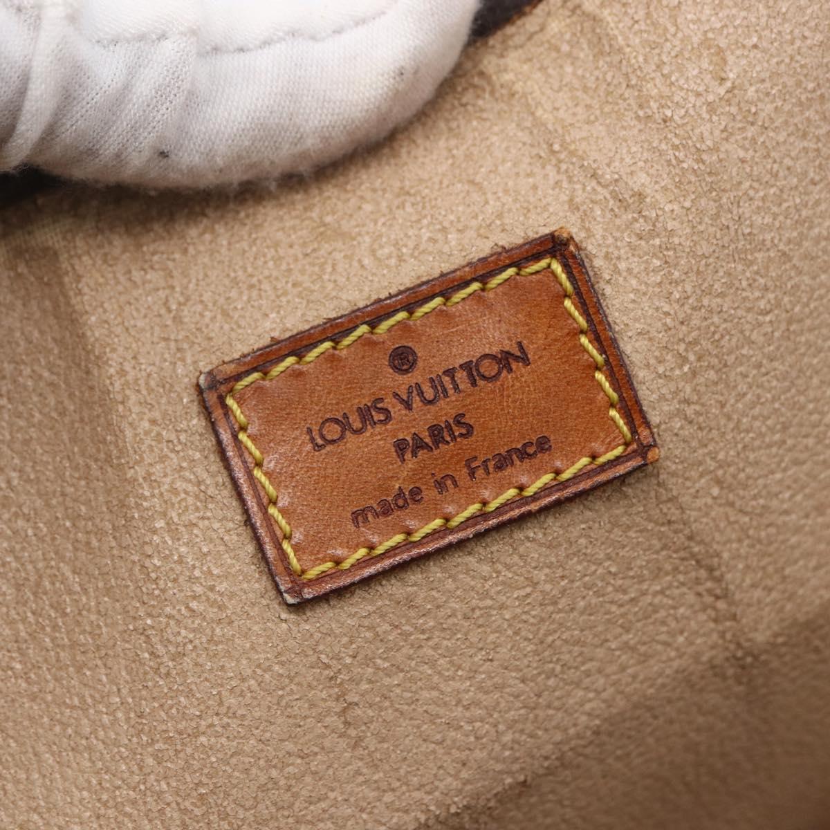 LOUIS VUITTON Monogram Sac Plat Hand Bag M51140 LV Auth bs30878