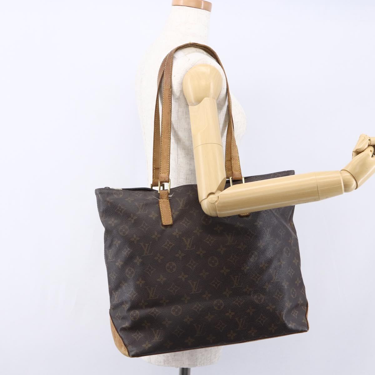 LOUIS VUITTON Monogram Cabas Mezzo Tote Bag M51151 LV Auth bs30879