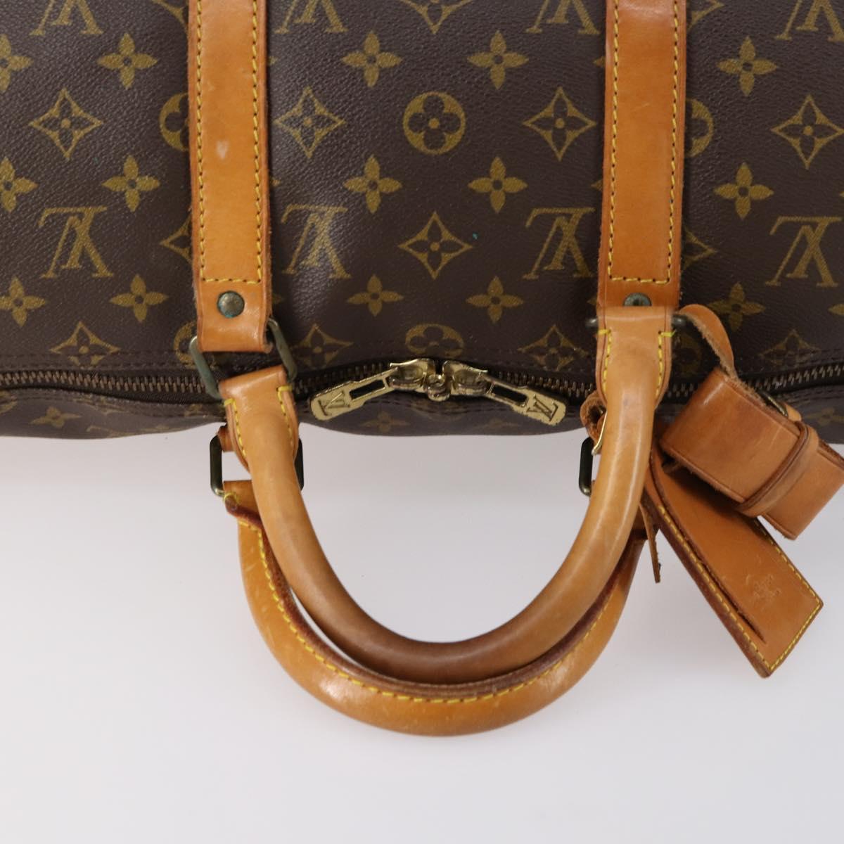 LOUIS VUITTON Monogram Keepall 50 Boston Bag M41426 LV Auth bs30887